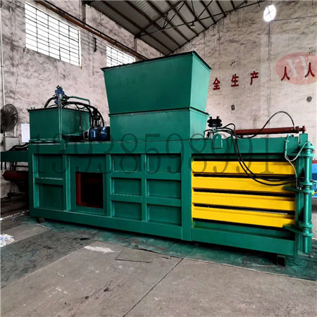 今天廣東客戶來廠訪問廢紙打包機設備運轉流程